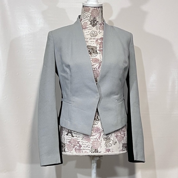 RACHEL‎ ROY Gray and black crop blazer size 4 - Picture 1 of 12